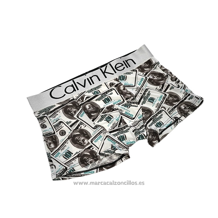 Boxer Calvin Klein Hombre Prints Colors Gris